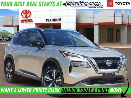 Champagne Silver Metallic/Super Black 2022 Nissan Rogue SL