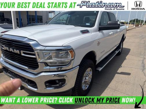 Bright White Clearcoat 2020 RAM 2500 Lone Star Crew Cab 4x4 6'4' Box