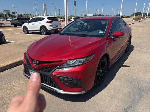 Red 2021 Toyota Camry XSE