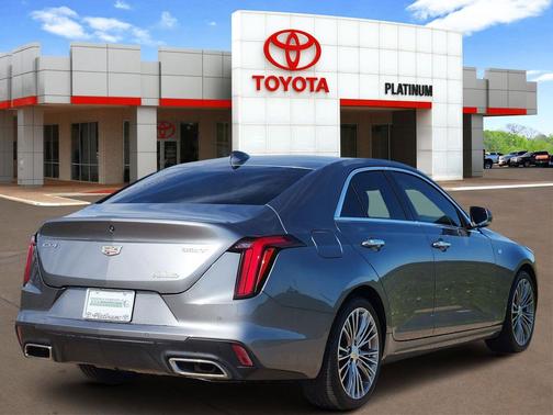Satin Steel Metallic 2021 Cadillac CT4 Premium Luxury