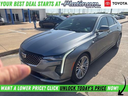 Satin Steel Metallic 2021 Cadillac CT4 Premium Luxury