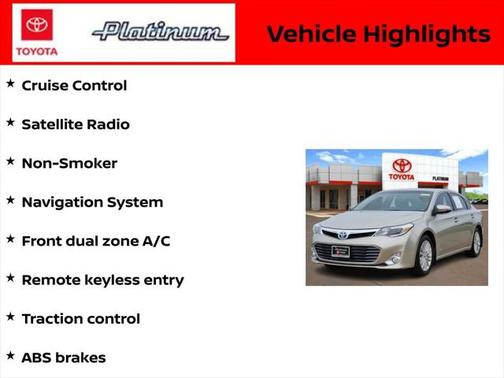 2013 Toyota Avalon Hybrid Limited