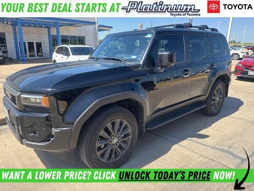 Black 2024 Toyota Land Cruiser Base