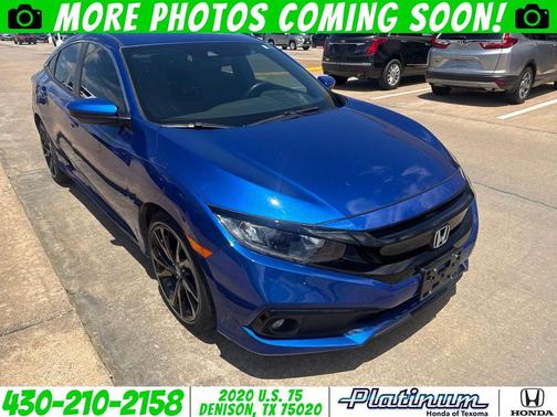 Aegean Blue Metallic 2021 Honda Civic Sport