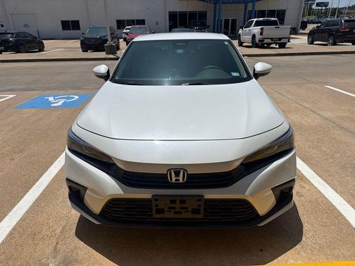 Platinum White Pearl 2023 Honda Civic LX