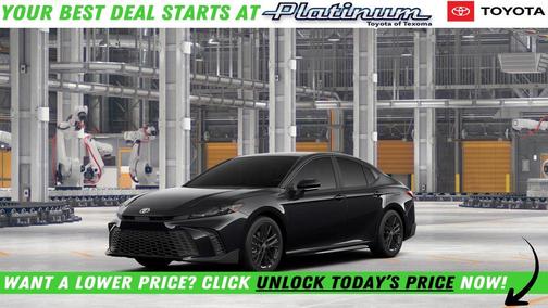 Midnight Black Metallic 2026 Toyota Camry SE