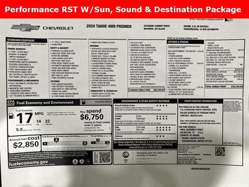 2020 Chevrolet Tahoe Premier
