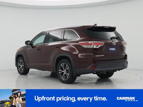 Burgundy 2016 Toyota Highlander XLE