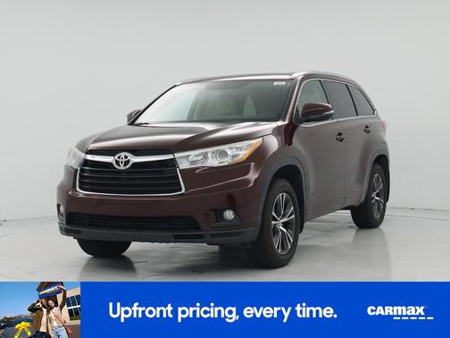 Burgundy 2016 Toyota Highlander XLE