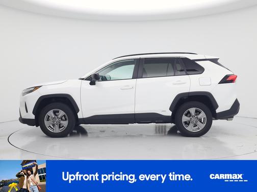 White 2023 Toyota RAV4 Hybrid LE