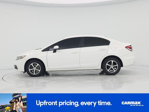 White 2015 Honda Civic SE