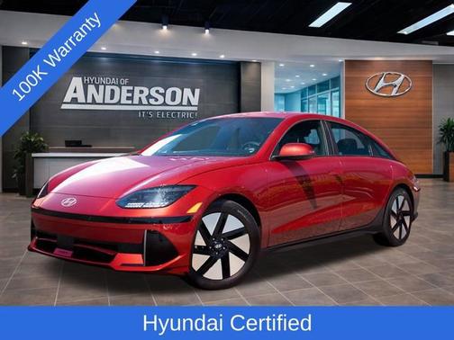 Red 2025 Hyundai IONIQ 6 SE