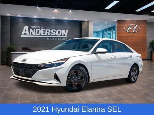 White 2021 Hyundai ELANTRA SEL