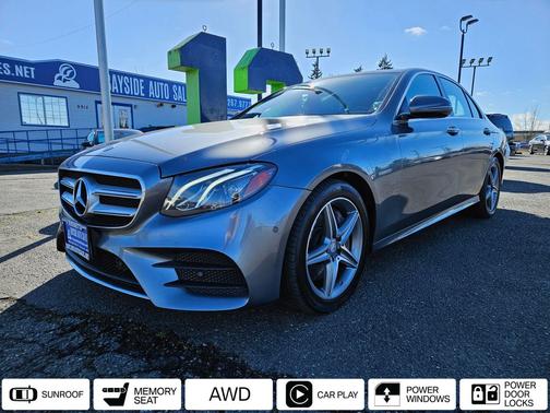 Black 2017 Mercedes-Benz E-Class 4MATIC