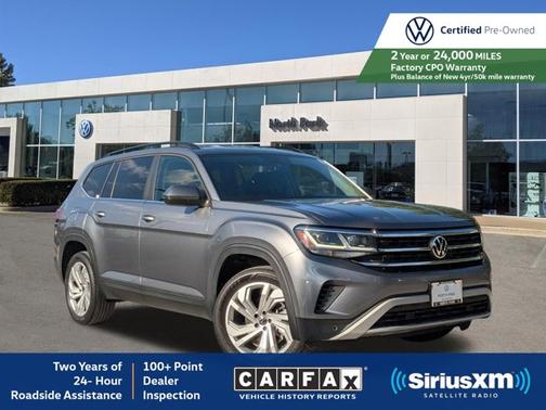 Platinum Gray Metallic 2023 Volkswagen Atlas 3.6 SE w/ Technology