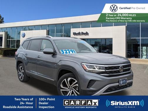 Platinum Gray Metallic 2023 Volkswagen Atlas 3.6 SEL