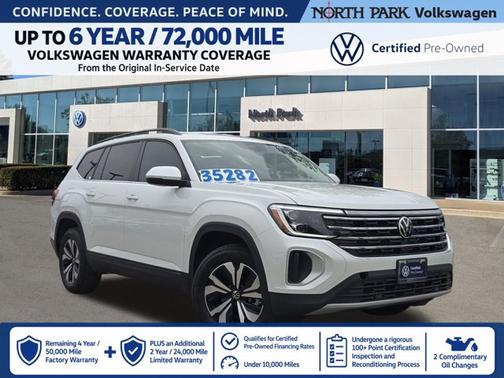 Opal White Pearl 2026 Volkswagen Atlas 2.0T SE
