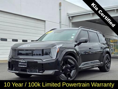 Aurora Black 2024 Kia EV9 GT-Line