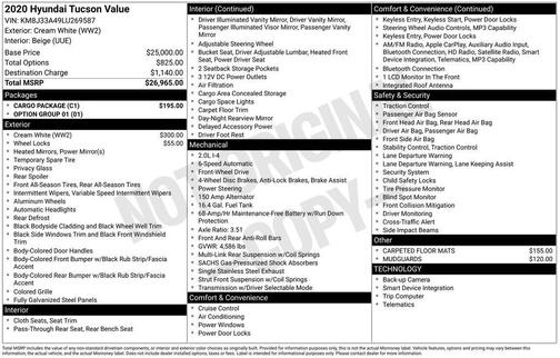 2020 Hyundai TUCSON Value