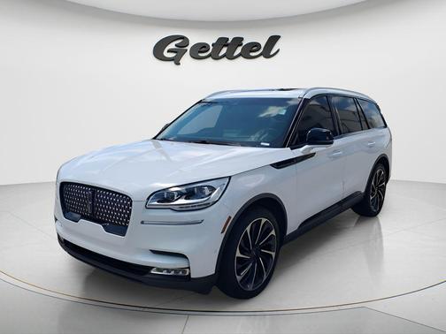 Pristine White Metallic Tri-Coat 2020 Lincoln Aviator Reserve AWD
