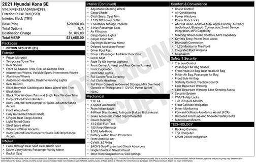 2021 Hyundai KONA SE