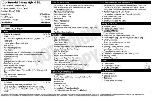 2024 Hyundai SONATA Hybrid SE