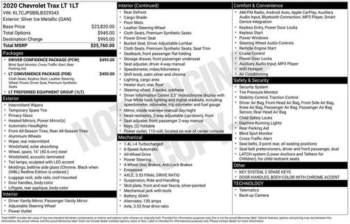 2020 Chevrolet Trax LT