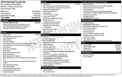 2016 Hyundai TUCSON SE