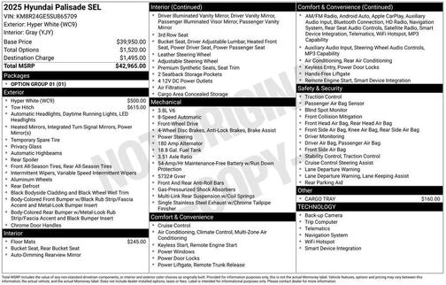 2025 Hyundai PALISADE SEL
