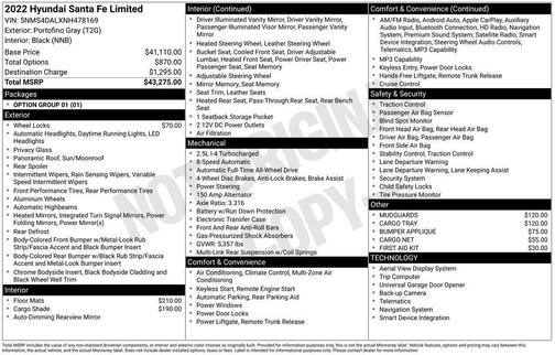 2022 Hyundai SANTA FE Limited