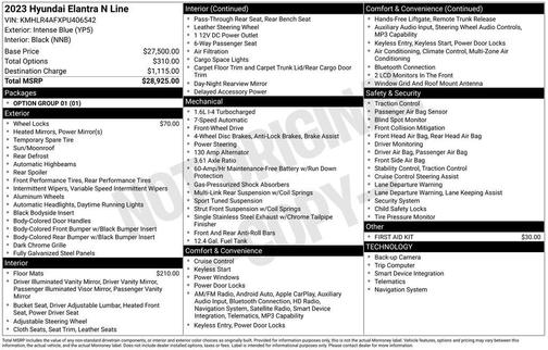 2023 Hyundai ELANTRA N Line