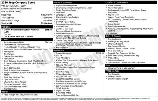 2020 Jeep Compass Sport