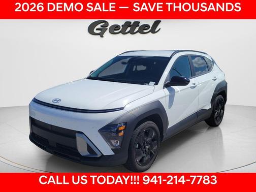 White 2026 Hyundai KONA SEL Sport