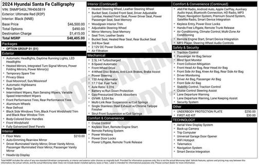 2024 Hyundai SANTA FE Calligraphy