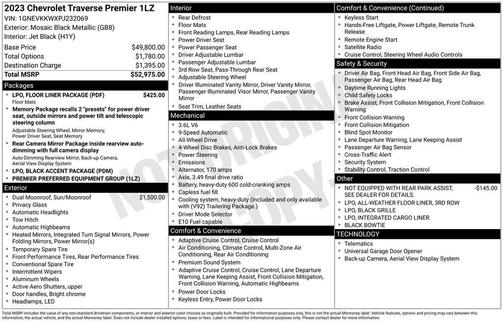 2023 Chevrolet Traverse Premier