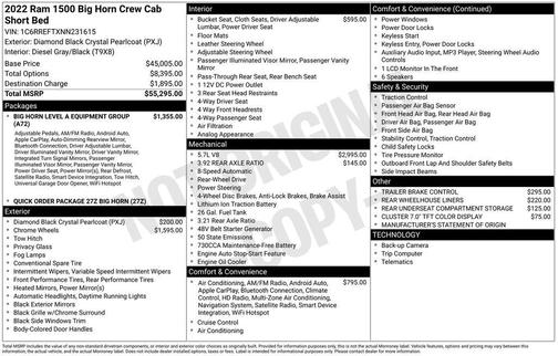 2022 RAM 1500 Big Horn/Lone Star