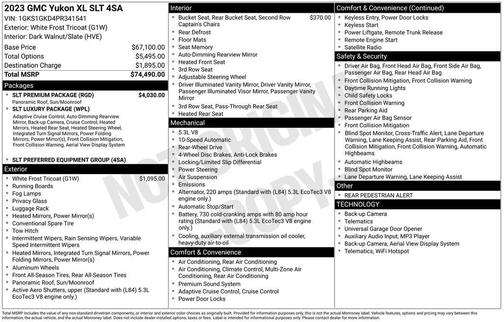 2023 GMC Yukon XL SLT