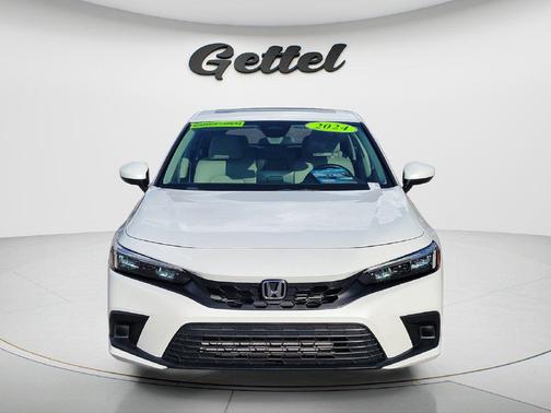 Platinum White Pearl 2024 Honda Civic EX-L