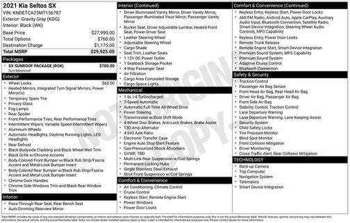 2021 Kia Seltos SX Turbo