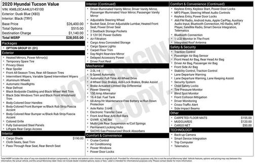 2020 Hyundai TUCSON Value