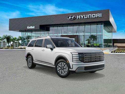 Creamy White Pearl 2026 Hyundai Palisade Hybrid Blue SEL 7P