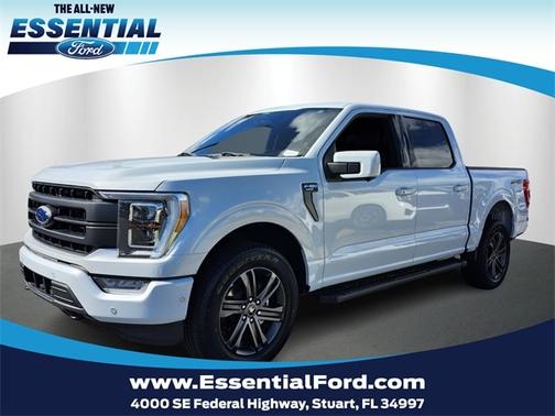 SPACE WHITE METALLIC 2022 Ford F-150 LARIAT Truck