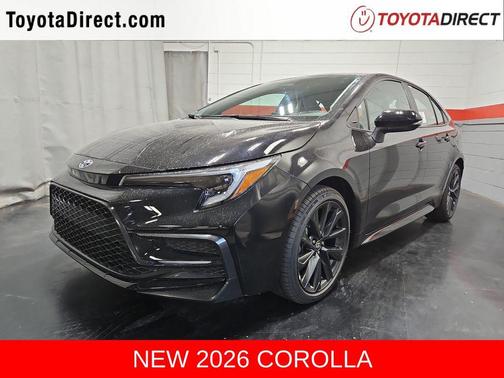 Midnight Black Metallic 2026 Toyota Corolla SE