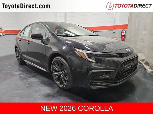 Midnight Black Metallic 2026 Toyota Corolla SE