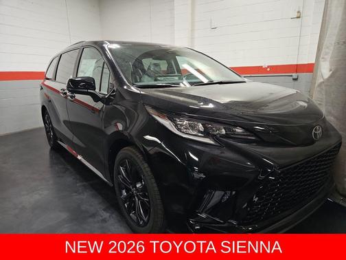 Midnight Black Metallic 2026 Toyota Sienna XSE 7 Passenger