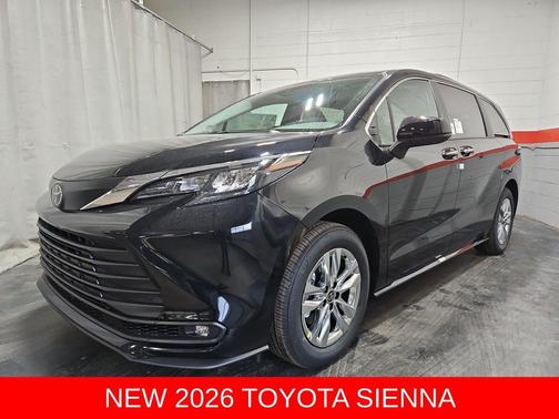 Midnight Black Metallic 2026 Toyota Sienna XLE