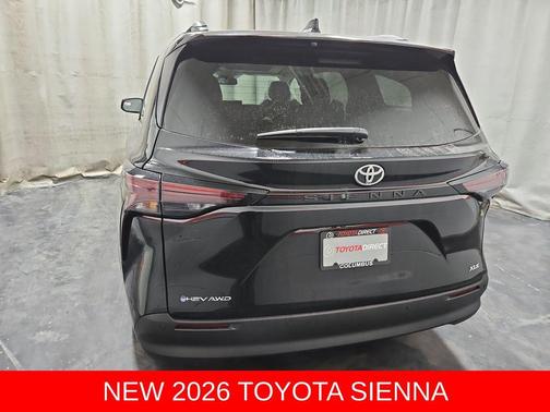Midnight Black Metallic 2026 Toyota Sienna XLE