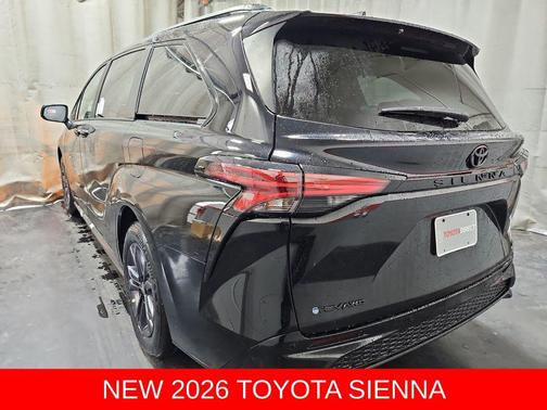Midnight Black Metallic 2026 Toyota Sienna XSE 7 Passenger