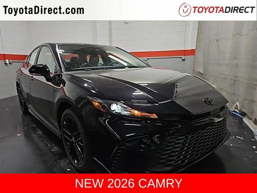 Midnight Black Metallic 2026 Toyota Camry SE