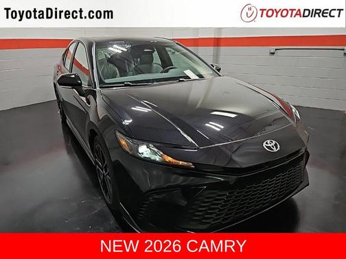 Midnight Black Metallic 2026 Toyota Camry SE